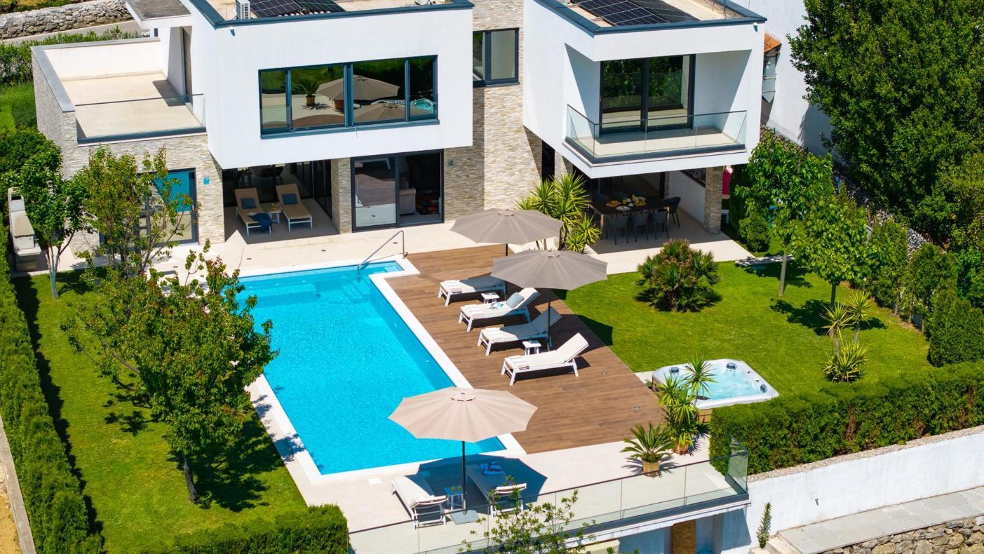 Villa Agava with heated pool, Jacuzzi, sauna, gym, 4 en-suite bedrooms Gata Esterno foto